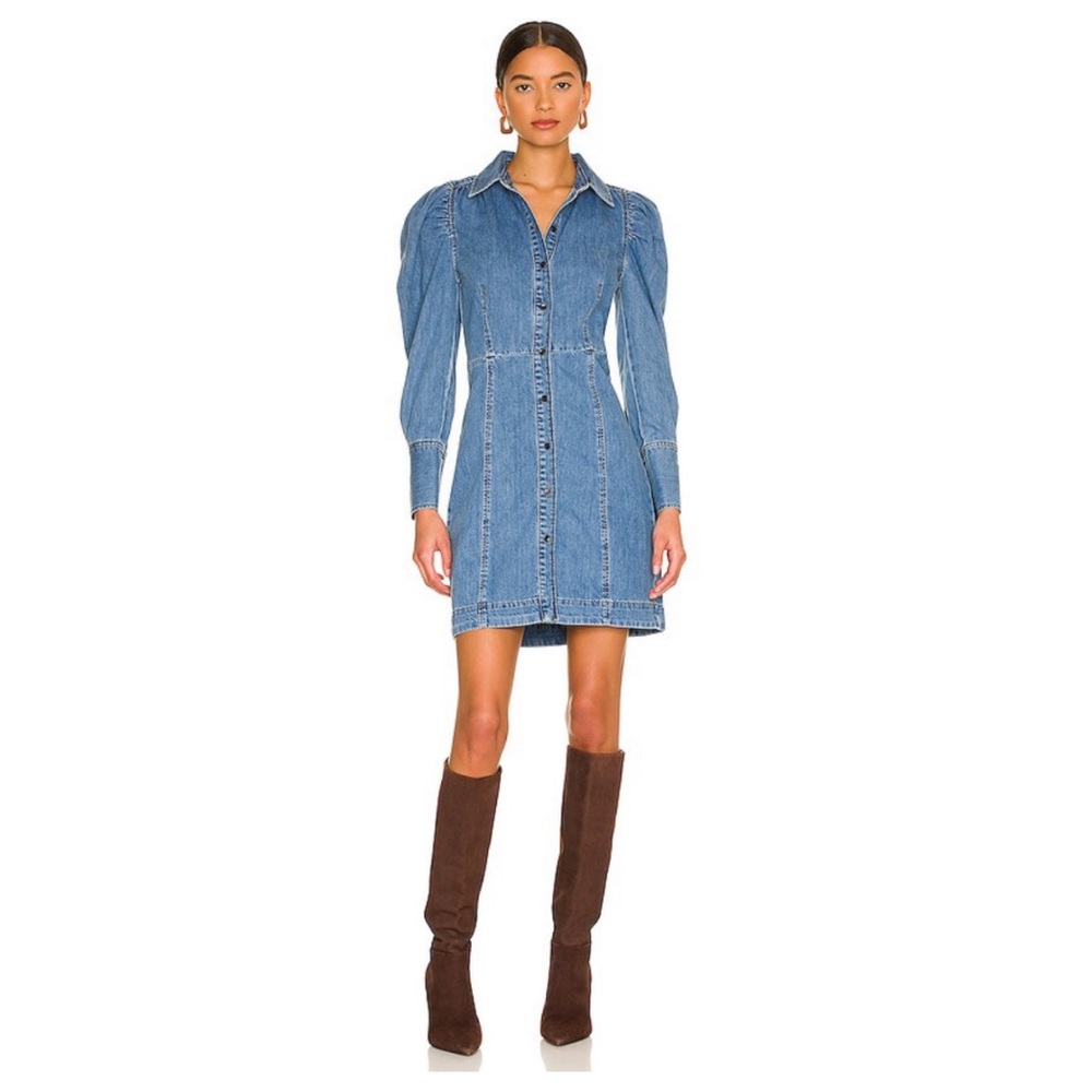 Frame Denim Mini Dress - Size Large